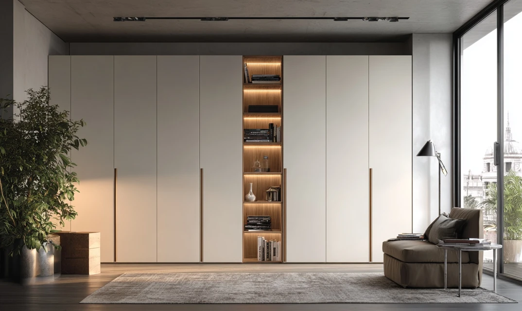 handle less fitted wardrobe design