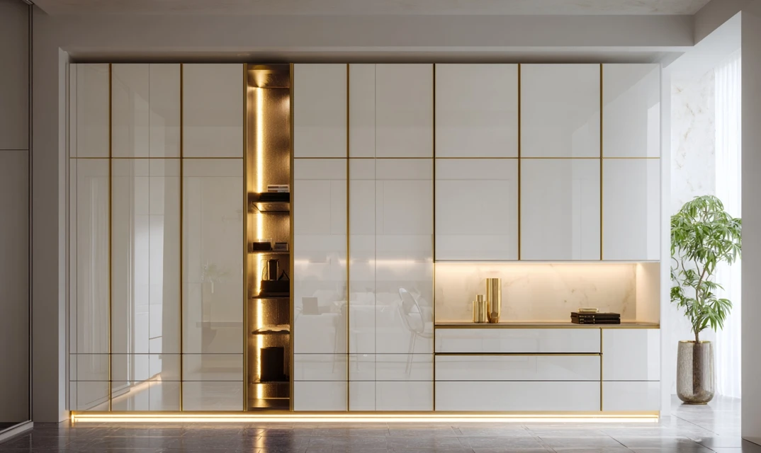 white wardrobe design