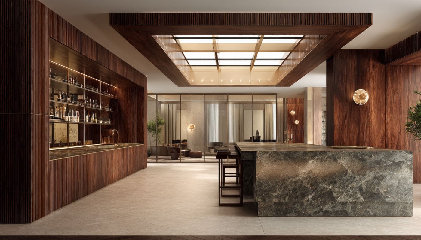 High-end wooden kitchen joinery