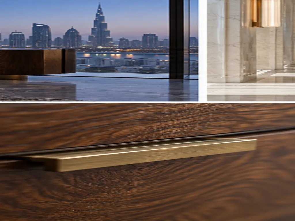 Dining sideboard prepared for relaxed hosting